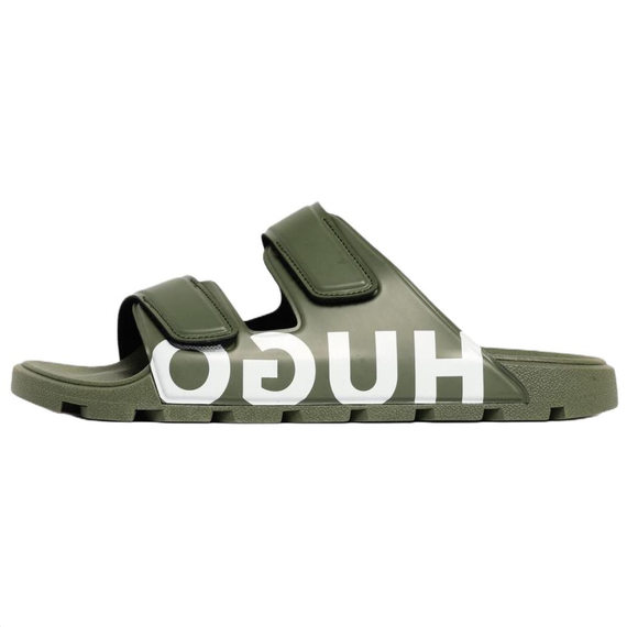 Hugo Boss Rubber Thong Sandal 'Green'