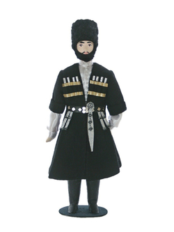 Кукла коллекционная Чеченец в национальном костюме