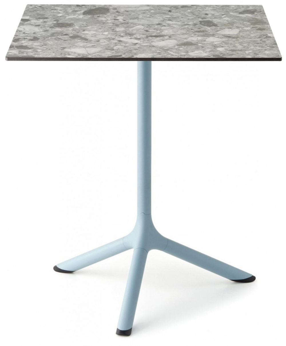 Стол ламинированный обеденный Scab Design Tripe, голубой, зернистый