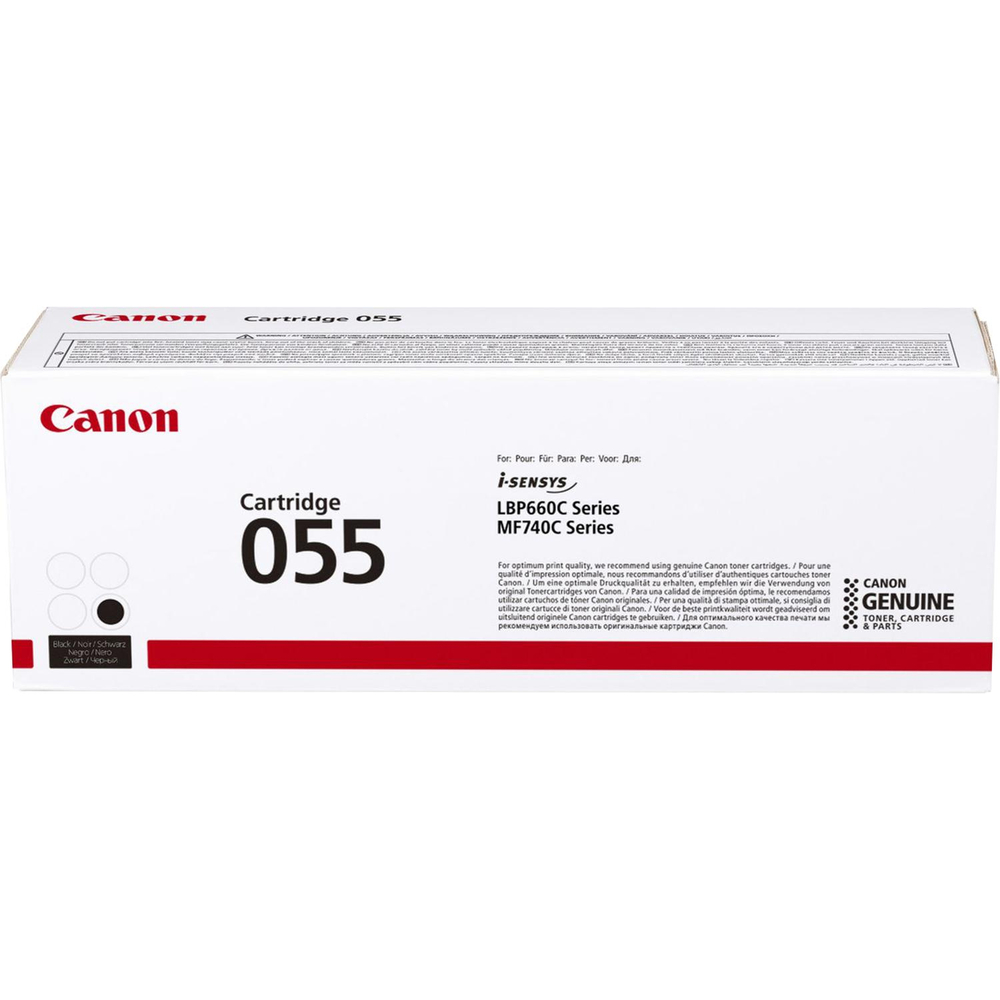 Картридж лазерный Canon 055 BK 3016C002/003 чер. для MF746Cx/LBP664Cx