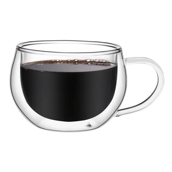 Кружка 140 мл Hemisphere Coffee прозрачная набор 2 шт. d 8 см h6 см термостекло P.L. [1]