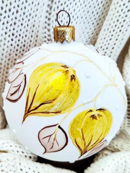 Елочный шар Физалис 8 см., Коломеев (КУ-80-214030)