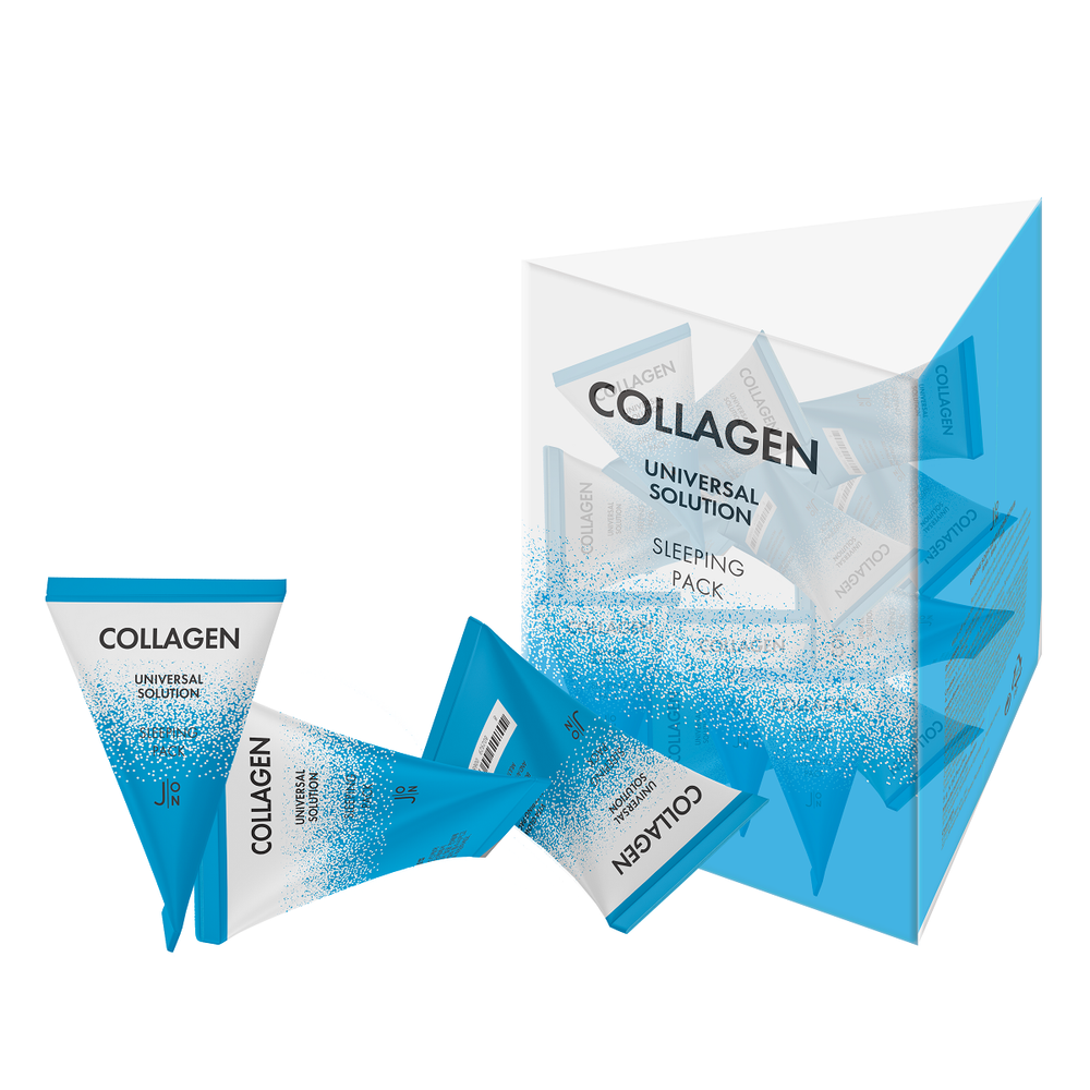 КОЛЛАГЕН НАБОР Маска для лица Collagen Universal Solution Sleeping Pack J:ON, 5 шт * 5гр