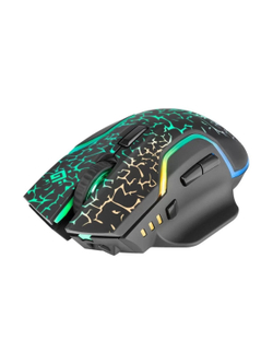 Беспроводная игровая мышь Defender Oneshot GM-067 черный,LED,7D,300 мАч, 3200dpi  [52067]