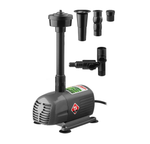 Насос фонтанный Зубр ЗНФЧ-33-2.5 [для чистой воды, напор 2,5 м, насадки: колокольчик, гейзер, каскад, 50 Вт, 33 л/мин]