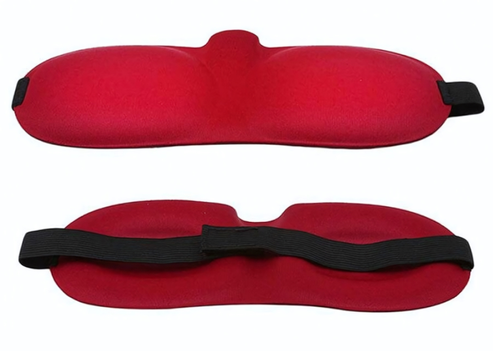 Красная глухая маска на резинке (Цвет: красный)