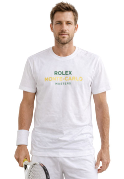 Футболка теннисная Monte-Carlo Rolex Masters Print - white