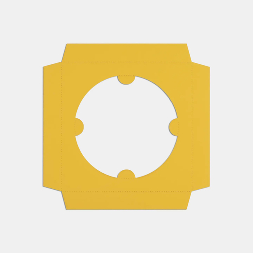 Ложемент для кулича 170*170 мм (желтый)