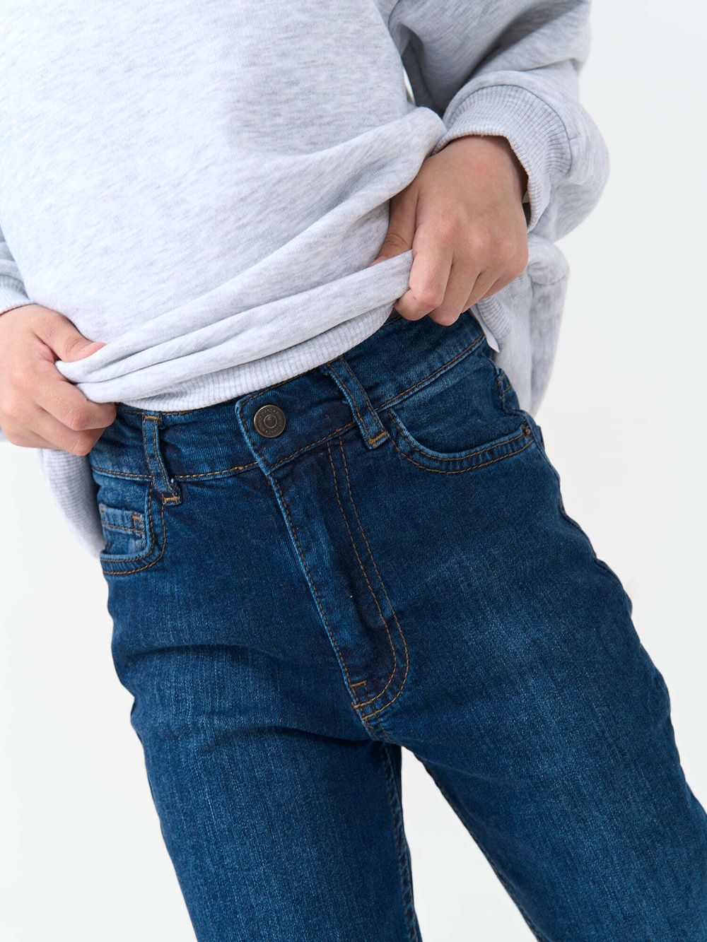 Джинсы slim fit "Темно-синие"