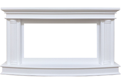 Каминокомплект Rome  - Белый с очагом Vision 42 LOG LED