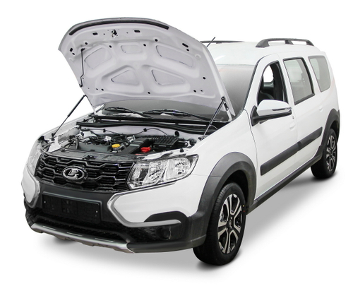 Газовые упоры капота Rival для Lada Largus I рестайлинг 2021-н.в., 2 шт., A.ST.6016.1