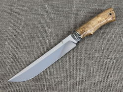 Oxoтничий нож "Атаман", сталь 95Х18, рукоять карельская берёза