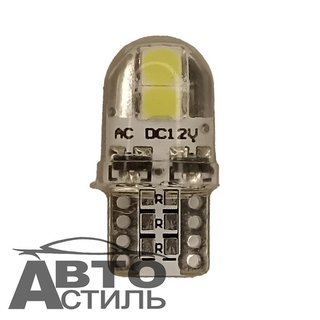 Светодиод 12V T10  4SMD 3504 WHITE SIL SJD ( без цок.)