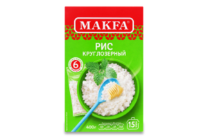 Makfa рис круглозерный 6x80 г