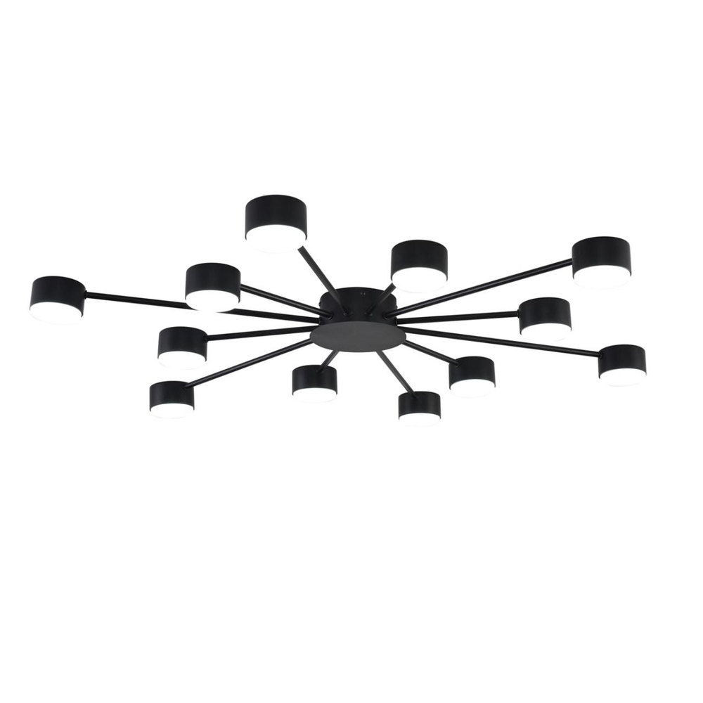 8344/12C COMFI LN26 251 черный, металл Люстра GX53 LED 12*7W 220V TORINA