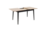 Стол Аврора разжвижной Плей 140(180)*80*75 Дуб светлый/Черн.