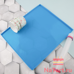 Коврик силиконовый для выпечки рулета с бортиками