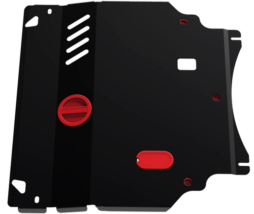 Защита картера и КПП АвтоБроня для Mazda Demio DY (V - все) 2002-2007, сталь 1.8 мм, с крепежом, 111.03809.1