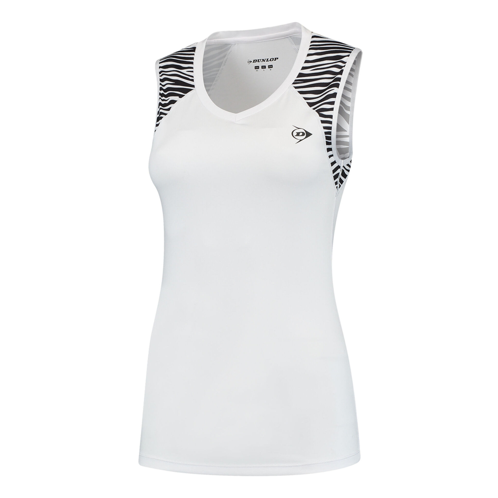 Женская теннисная майка Dunlop Game Tank Top Women - White, Black