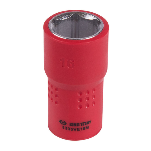 KING TONY (3335VE16M) Головка торцевая диэлектрическая шестигранная 3/8", 16 мм