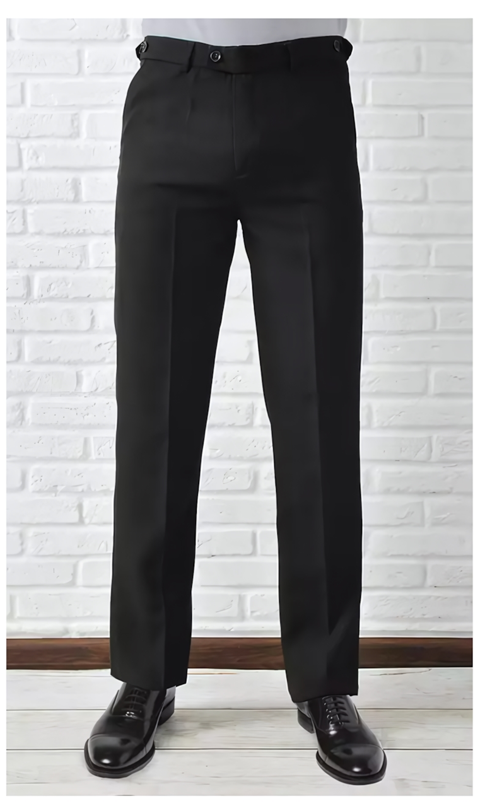 Брюки "Классика", черные, школьные 11 лет, р.158/40 (ВАЙТ КОТТОН)