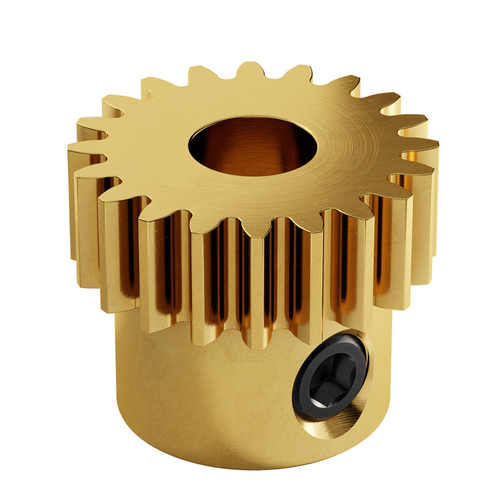 2304 Series Brass, MOD 0.8 Pinion Gear (6mm Bore, 20 Tooth)