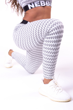Леггинсы NEBBIA BOHO STYLE LEGGINGS 3D PATTERN 658 GREY