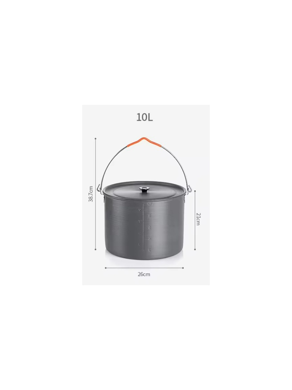Котелок туристический Naturehike 10 л, алюминий