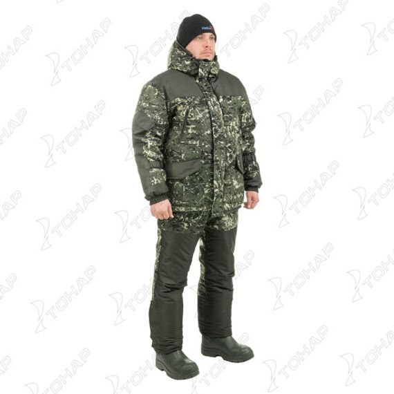 Костюм зимний ГОРКА полукомбинезон, алова/хаки р.50/176 Helios