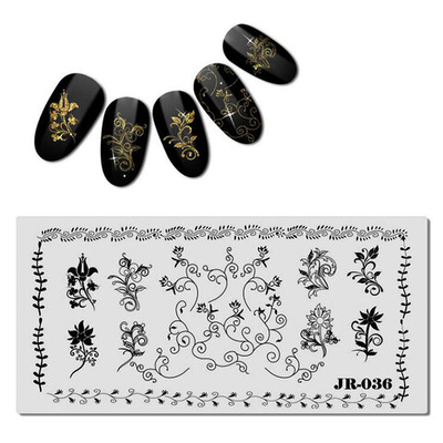 Пластина для стемпинга JR036*