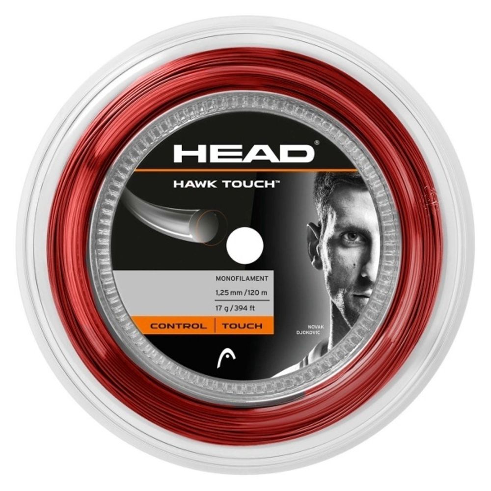 Струны для тенниса HEAD HAWK TOUCH Dark Red В нарезке (1 натяжка) 11 м