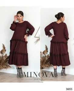 Платье 3130-В-бордо Minova