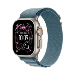 Умные часы Apple Watch Ultra 3, 49 мм, Natural Titanium Light Blue Alpine Loop M