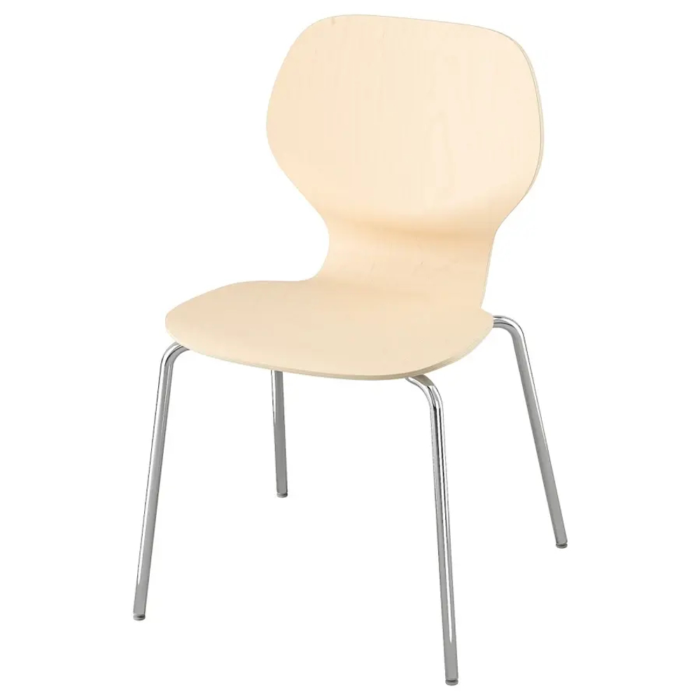 Стул - IKEA SIGTRYGG/SEFAST, 82х52х50 см, бежевый/металлик, ИКЕА
