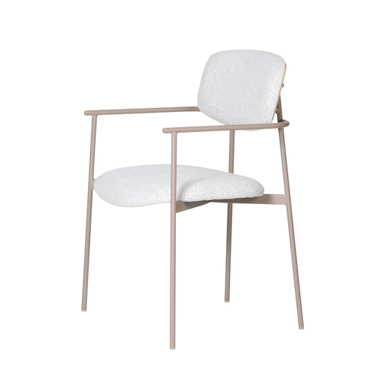 Стул Doe светло-бежевый бежевые ножки