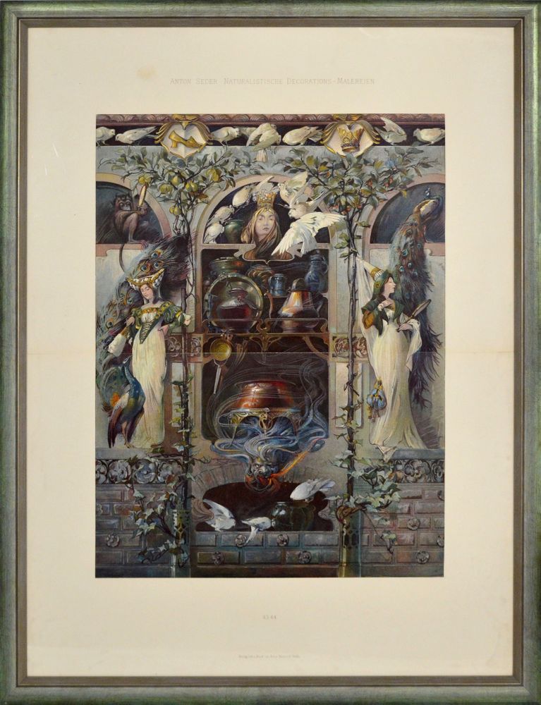 Седер Антон (Anton Seder) «Золушка и сёстры». Хромолитография. 1897 г. Седер Антон (Anton Seder) «Золушка и сёстры». Хромолитография. 1897 г.