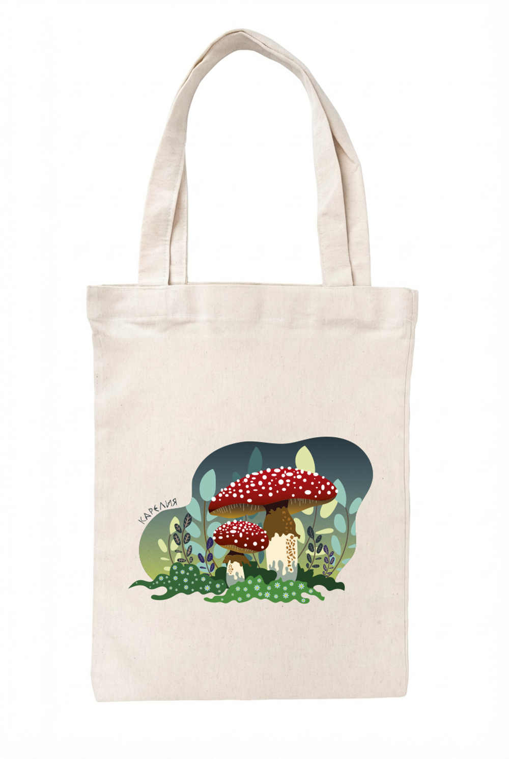 Сумка‑шоппер натуральная светлая