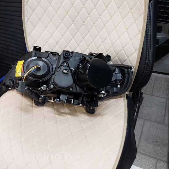 Передние фары angel eyes black H7 для BMW X5 E53