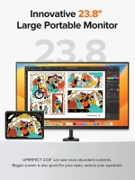 23.8" Портативный монитор с встроенной подставкой Umax 24 FHD IPS 1920х1080, 100 Гц