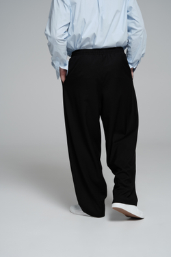 Брюки широкие на резинке | black
