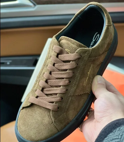 Кеды Santoni, замшевые