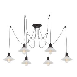 Citilux Эдисон CL451062 Люстра паук Венге