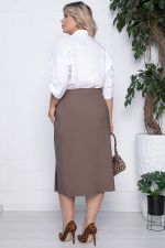 Юбка Классика стиля (коричневая) Ю10732 LT Collection