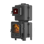 Печь-камин с духовкой EVEREST «KAFA» Талькохлорит