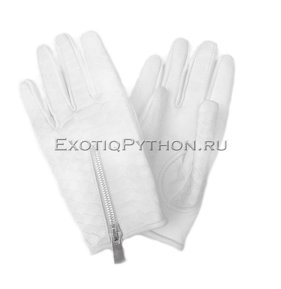 Перчатки из кожи питона AC-54