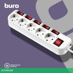 Сетевой фильтр Buro 500SH-1.8-SW-W