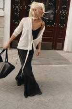 Юбка длинная на завязках