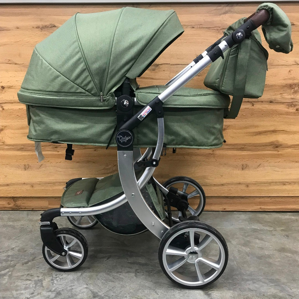 Детская коляска Luxmom 608 3в1 (зеленый)