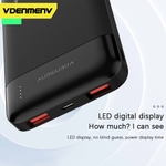 Портативный аккумулятор DENMEN DP36 10000 mAh (черный)