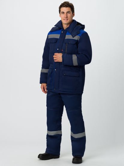 Костюм зимний "Нейч-2" СОП полукомбинезон (т.синий/васильковый)